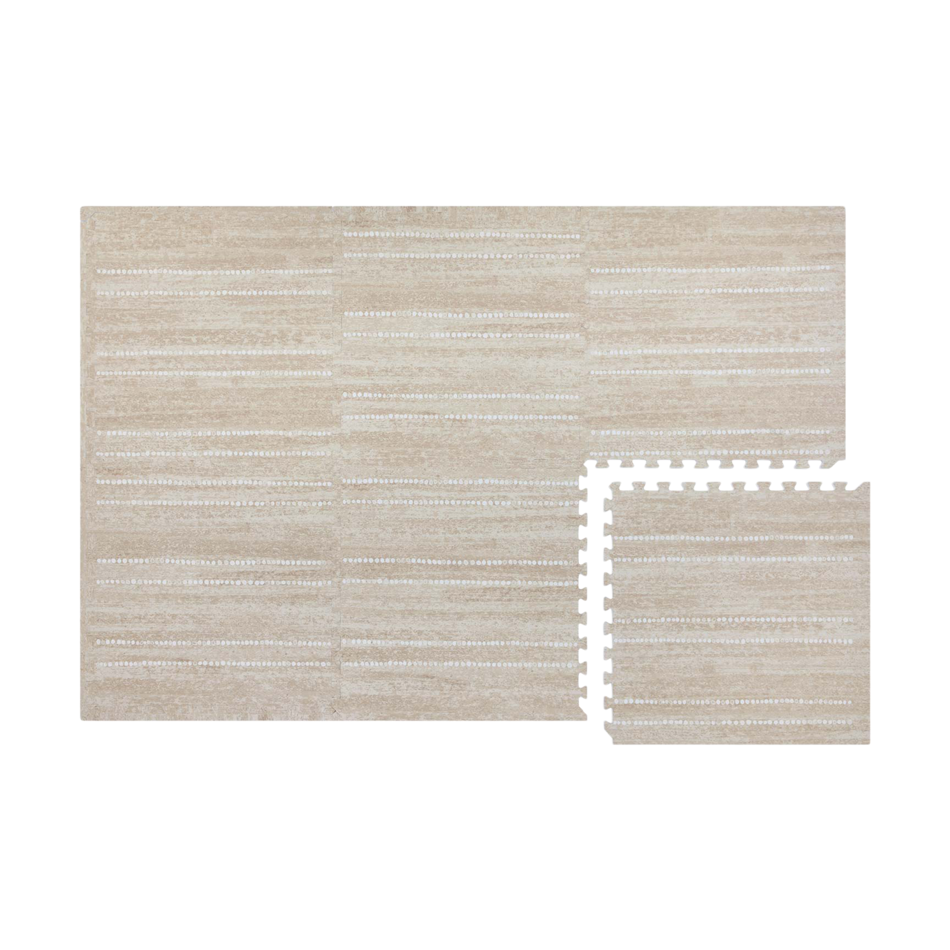 House of Noa Little Nomad Play Mat | Aspen - Toast, 4X8.