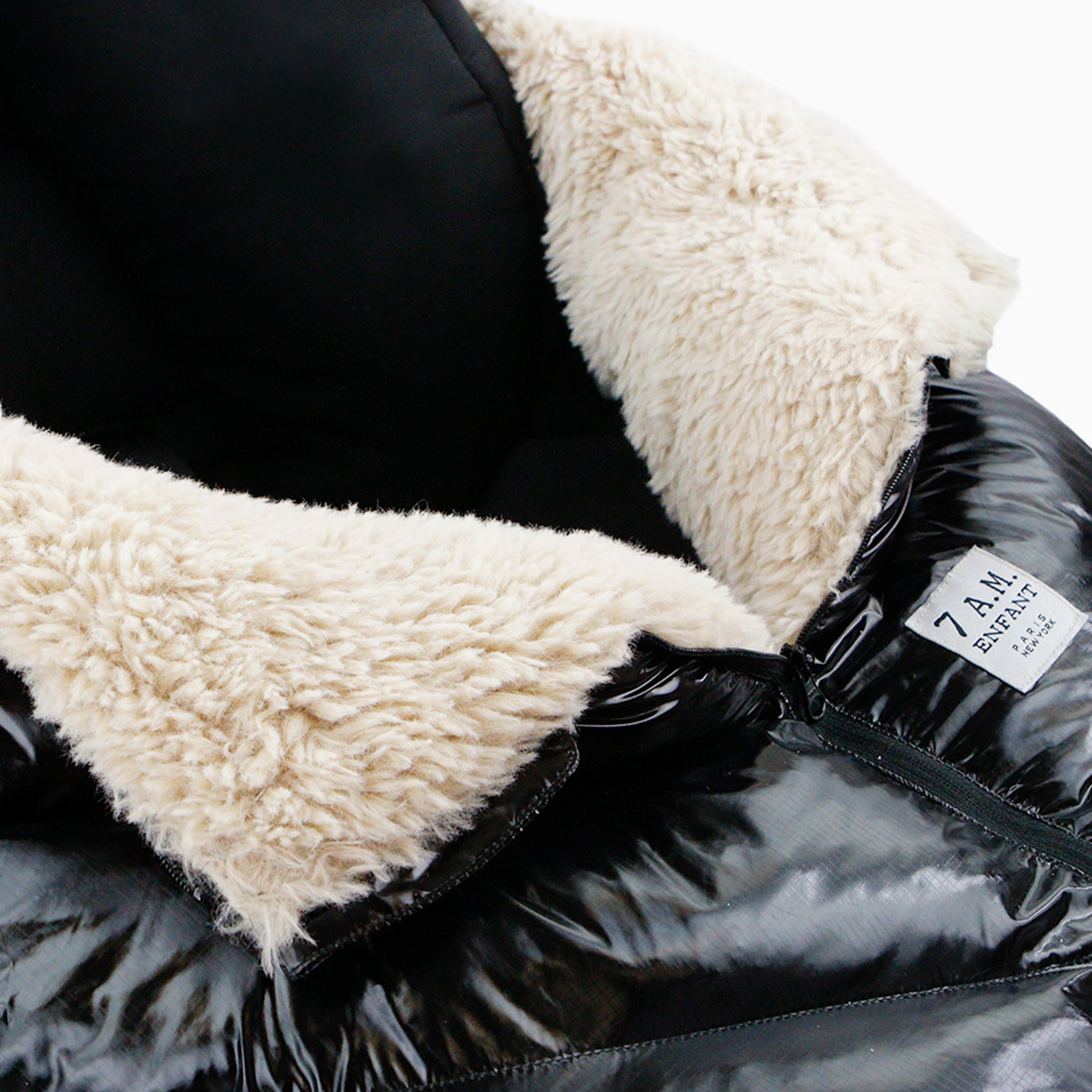 7AM Enfant Car Seat Cocoon - Black Polar.