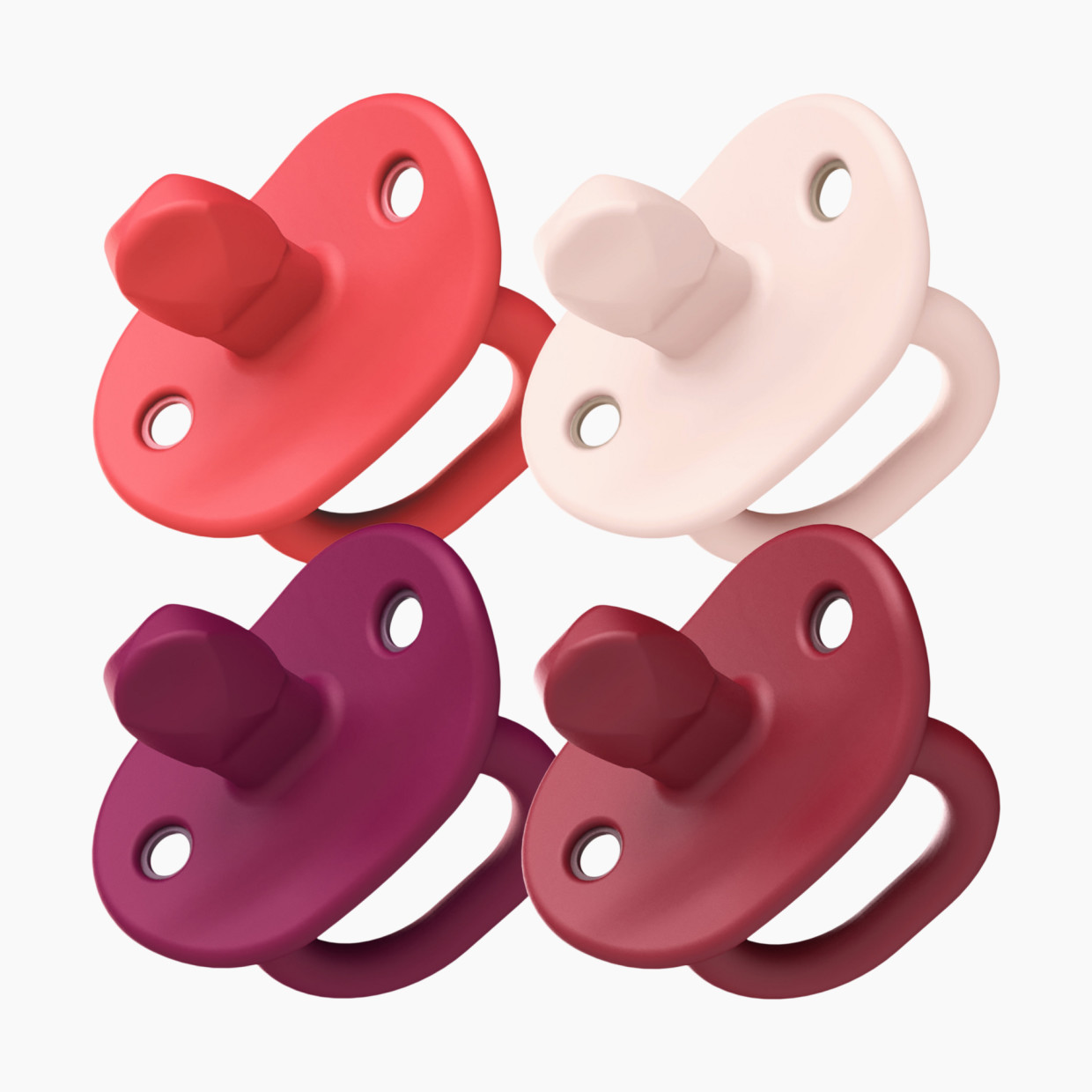 Boon JEWL Biometric Orthodontic Pacifier (4-Pack) - Pink.