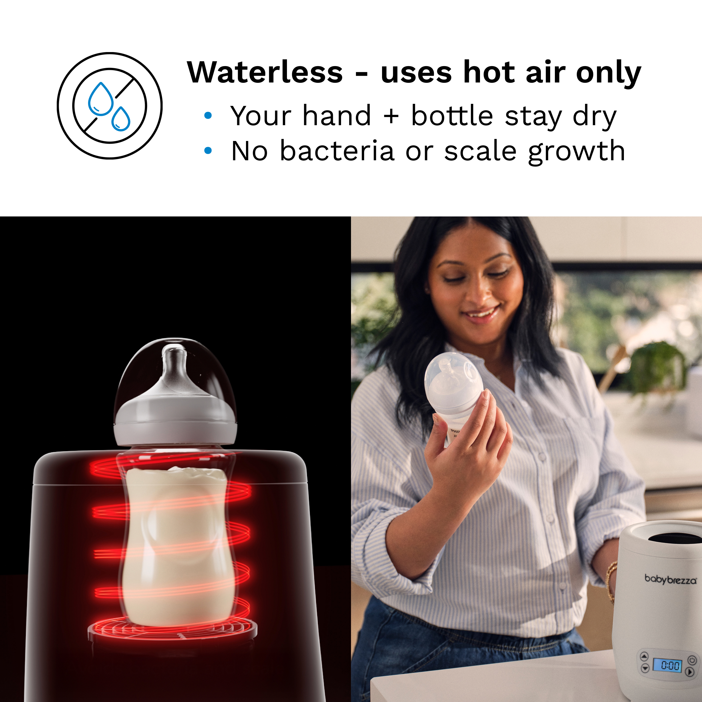 Baby Brezza AirSwirl Waterless Bottle Warmer.