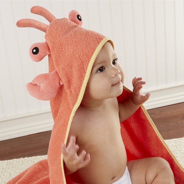 Baby Aspen "Lobster Laughs" Lobster Hooded Towel.