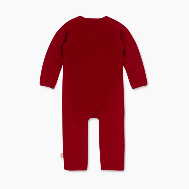 Burt's Bees Baby Romper Jumpsuit, 100% Organic Cotton One-Piece Coverall - Cardinal Red, 0-3 Months.