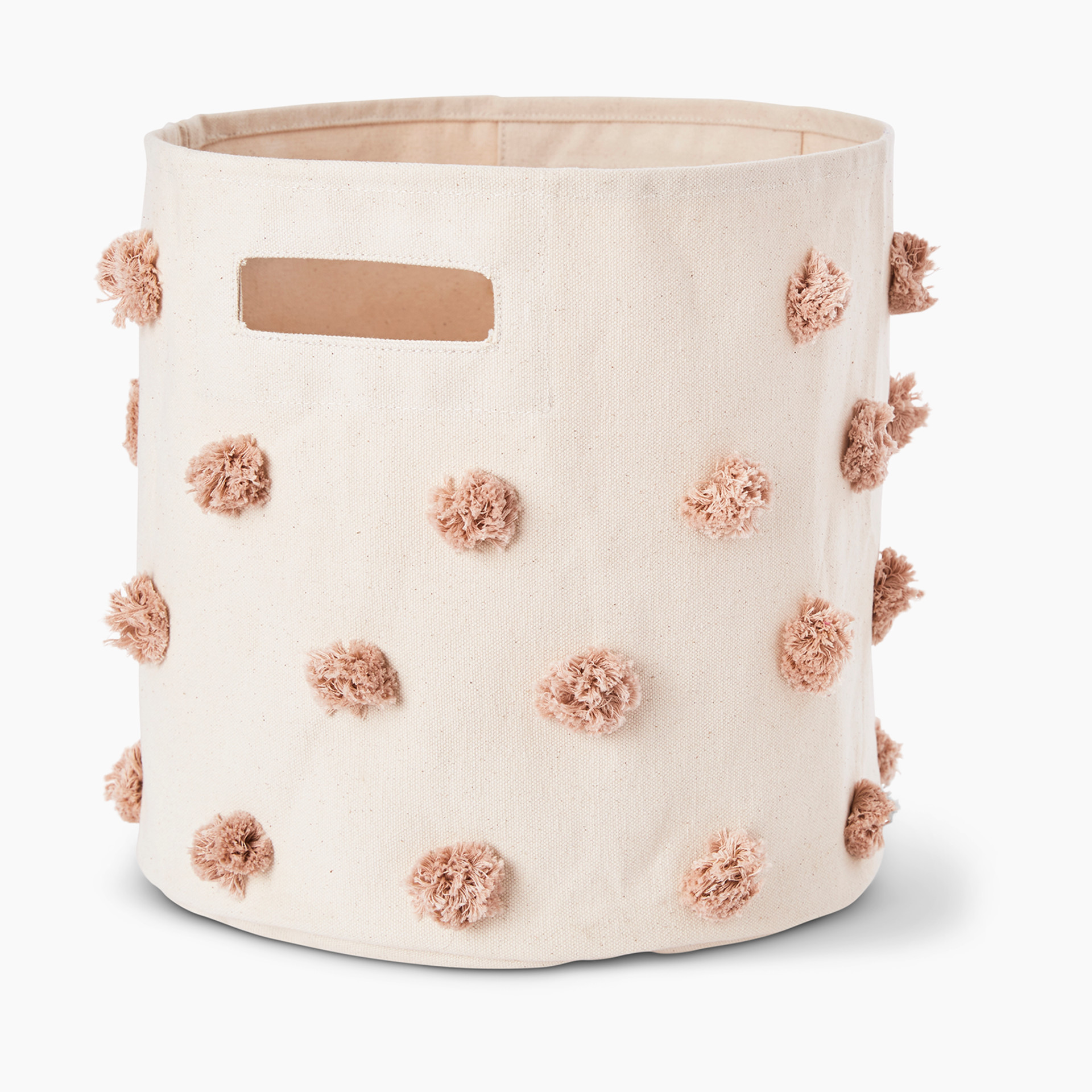 Sale pehr Pom Pom Canvas Storage Bin size 13”x12”