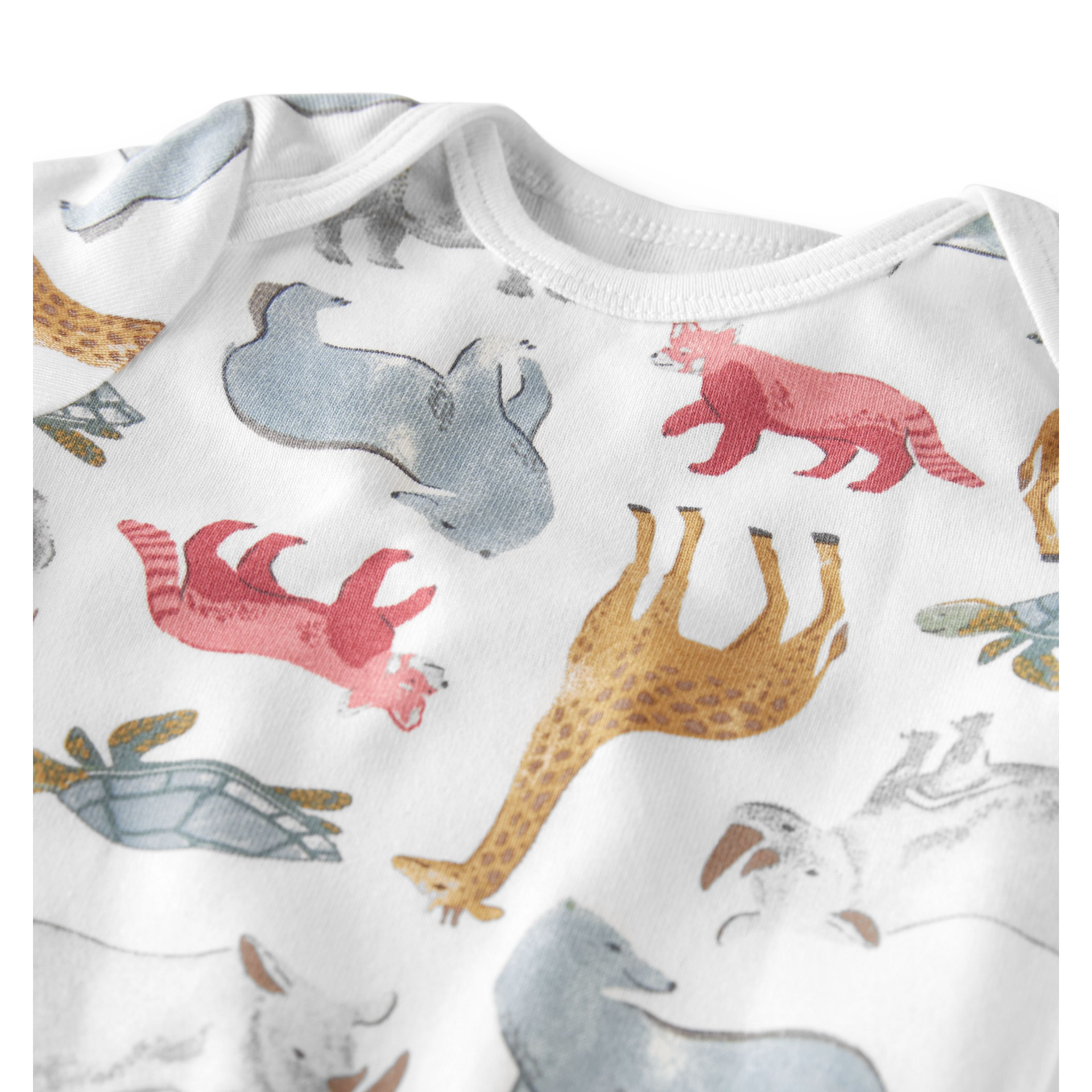 Carter's Little Planet 3-Pack Organic Cotton Rib Bodysuits - Endangered Species, 0-3 M.