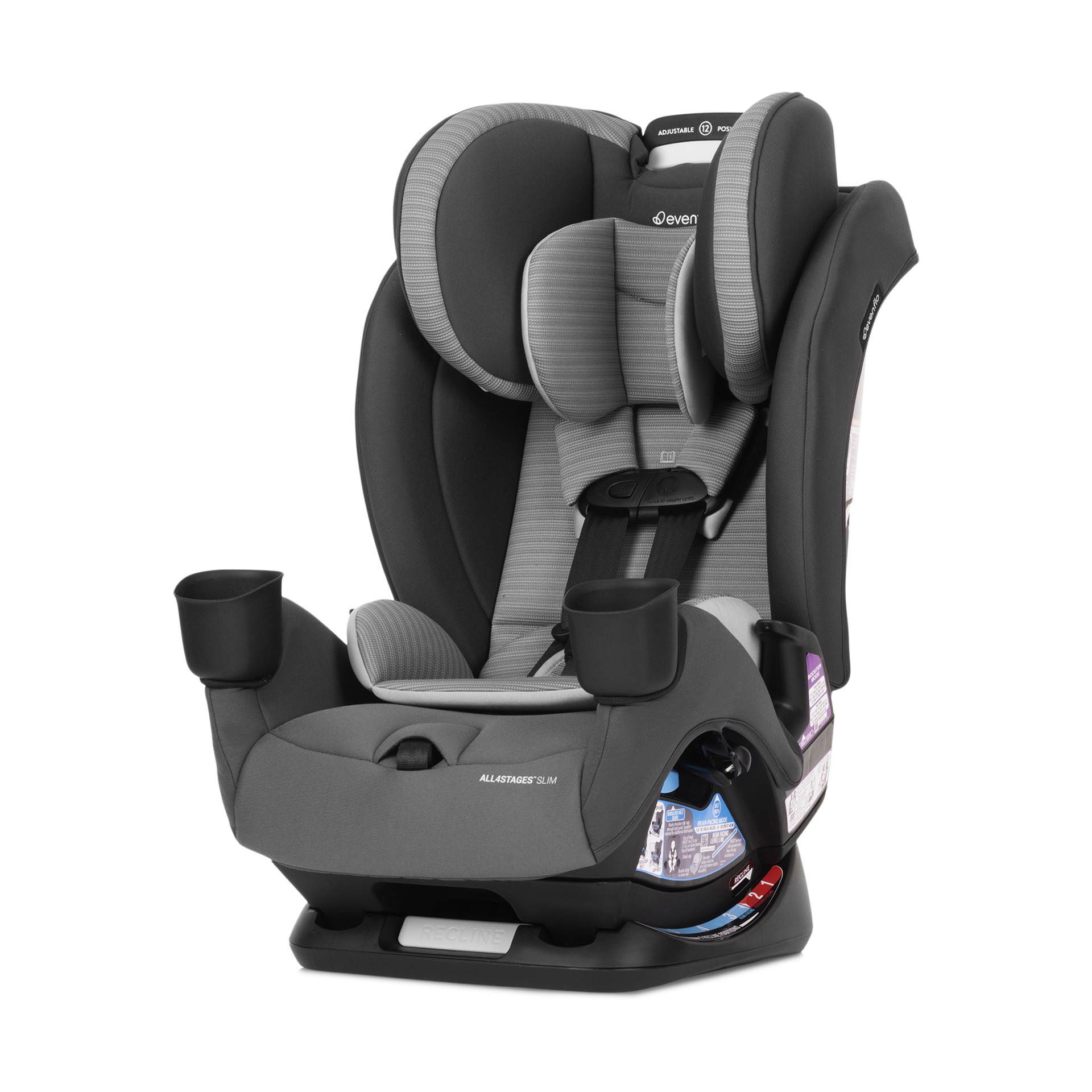 Evenflo All4Stages Slim+ 4-in-1 Convertible Car Seat.