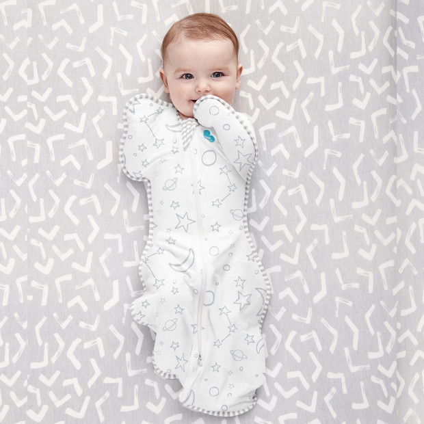 Love to Dream Swaddle UP Silky-Lux 1.0 TOG - Cream Moon, Newborn.