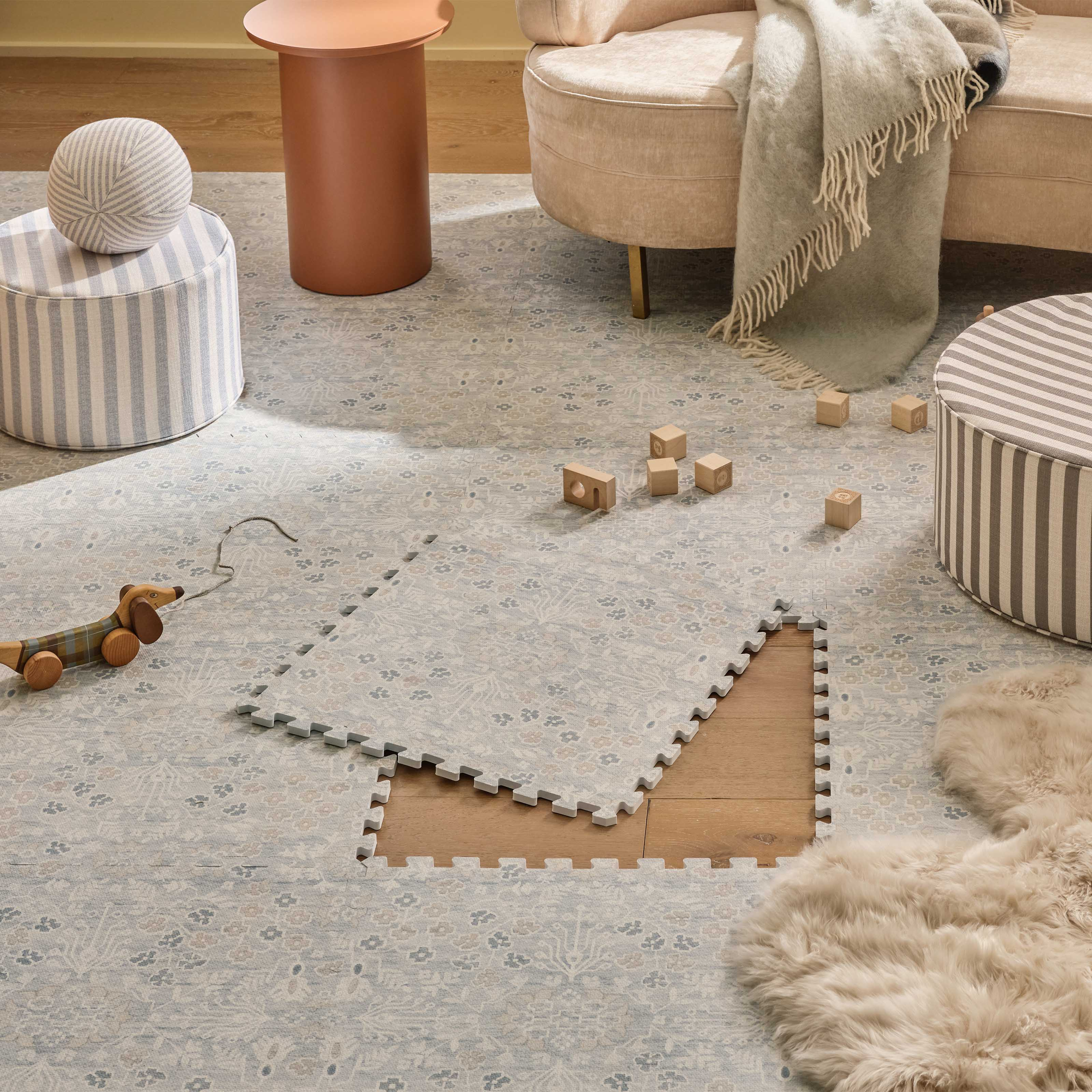 House of Noa Little Nomad Play Mat | Winslow - Bluejay, 4X6.