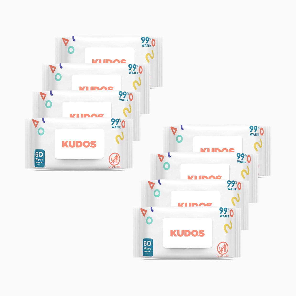 Kudos Baby Wipes - 480 Count.