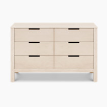 Carter's by Colby 6-Drawer Baby Dresser for Bedroom - Kids Dresser for Boys & Girls - Double Chest of Drawers for Nursery - Versatile Wooden Dresser for Living Room & Hallway - Washed Natural
