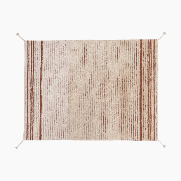 Lorena Canals Twin Reversible Washable Rug - Toffee, 4' X 5' 3".
