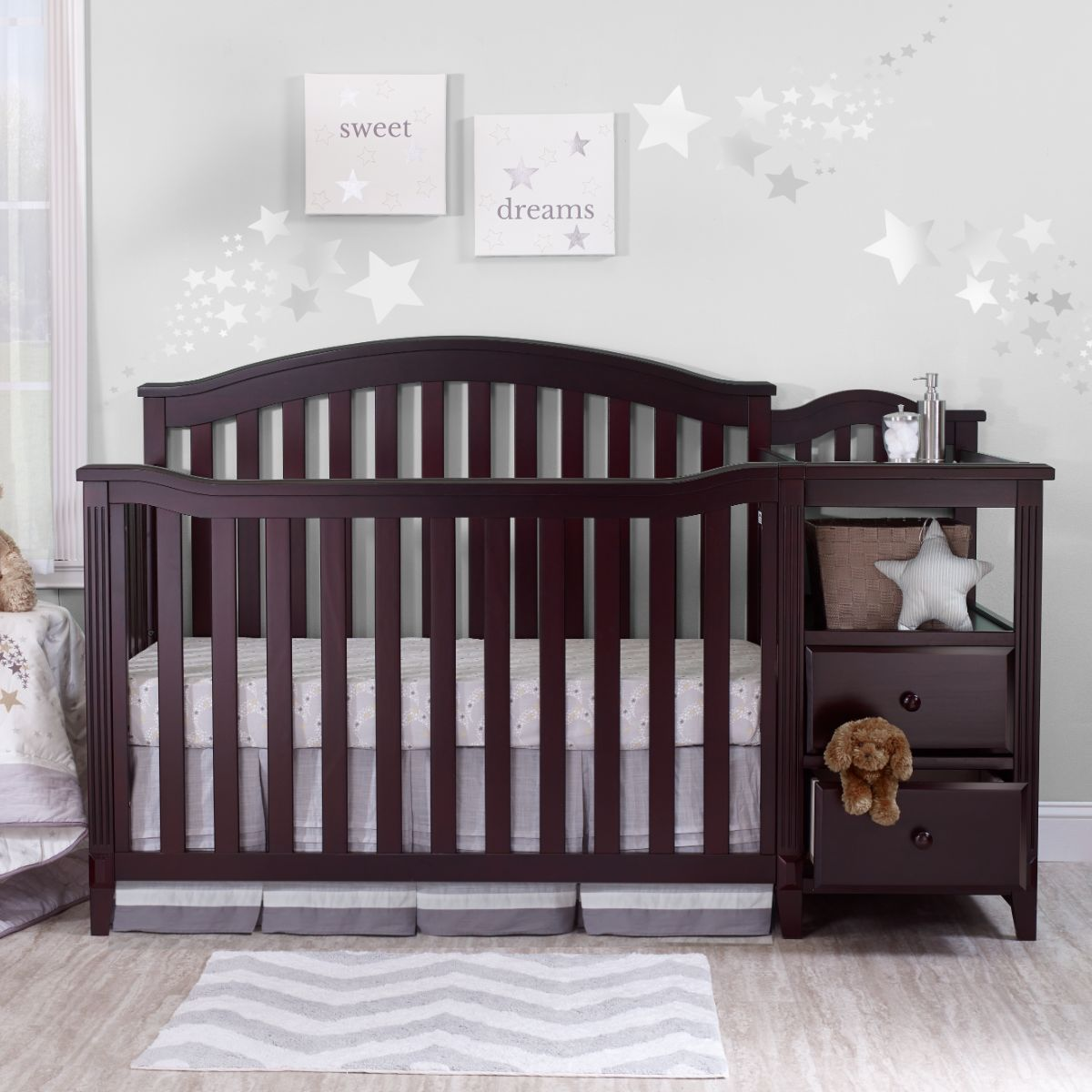 Sorelle Berkley Crib & Changer - Espresso.