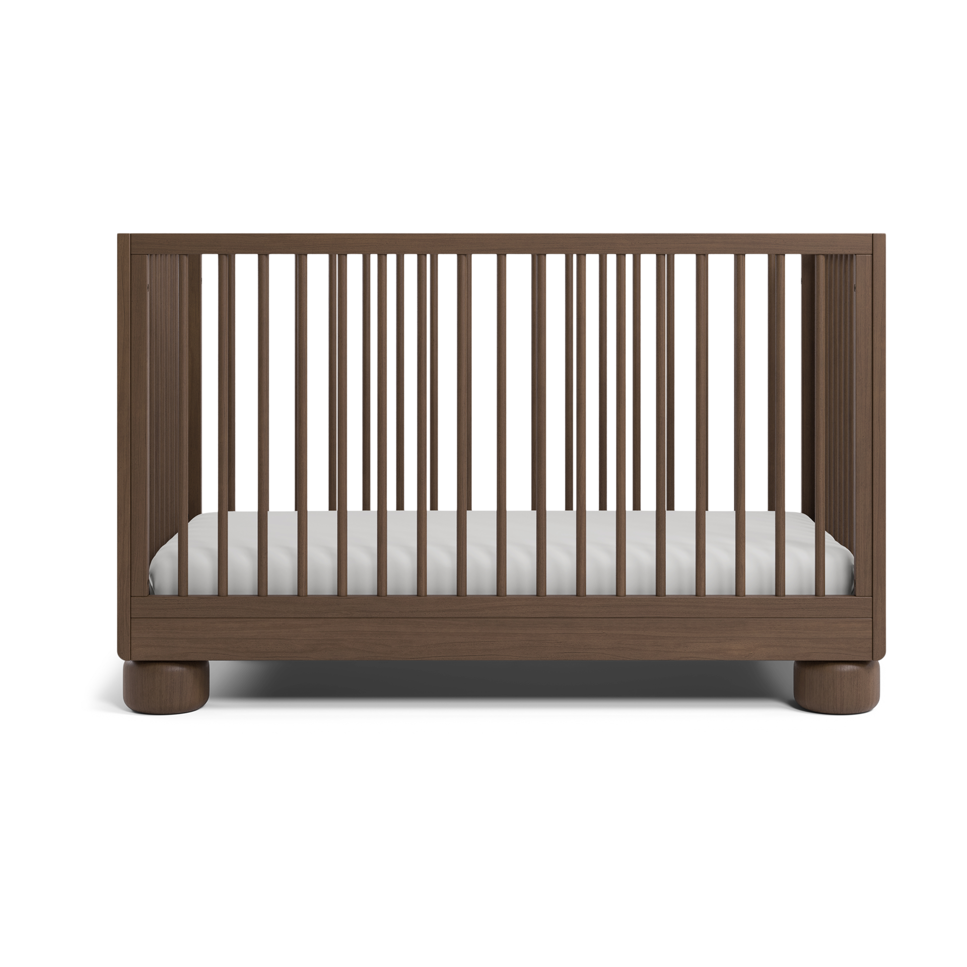 Storkcraft Sorrento Deluxe 3-in-1 Convertible Crib with Toddler Guardrail - Hazelnut.