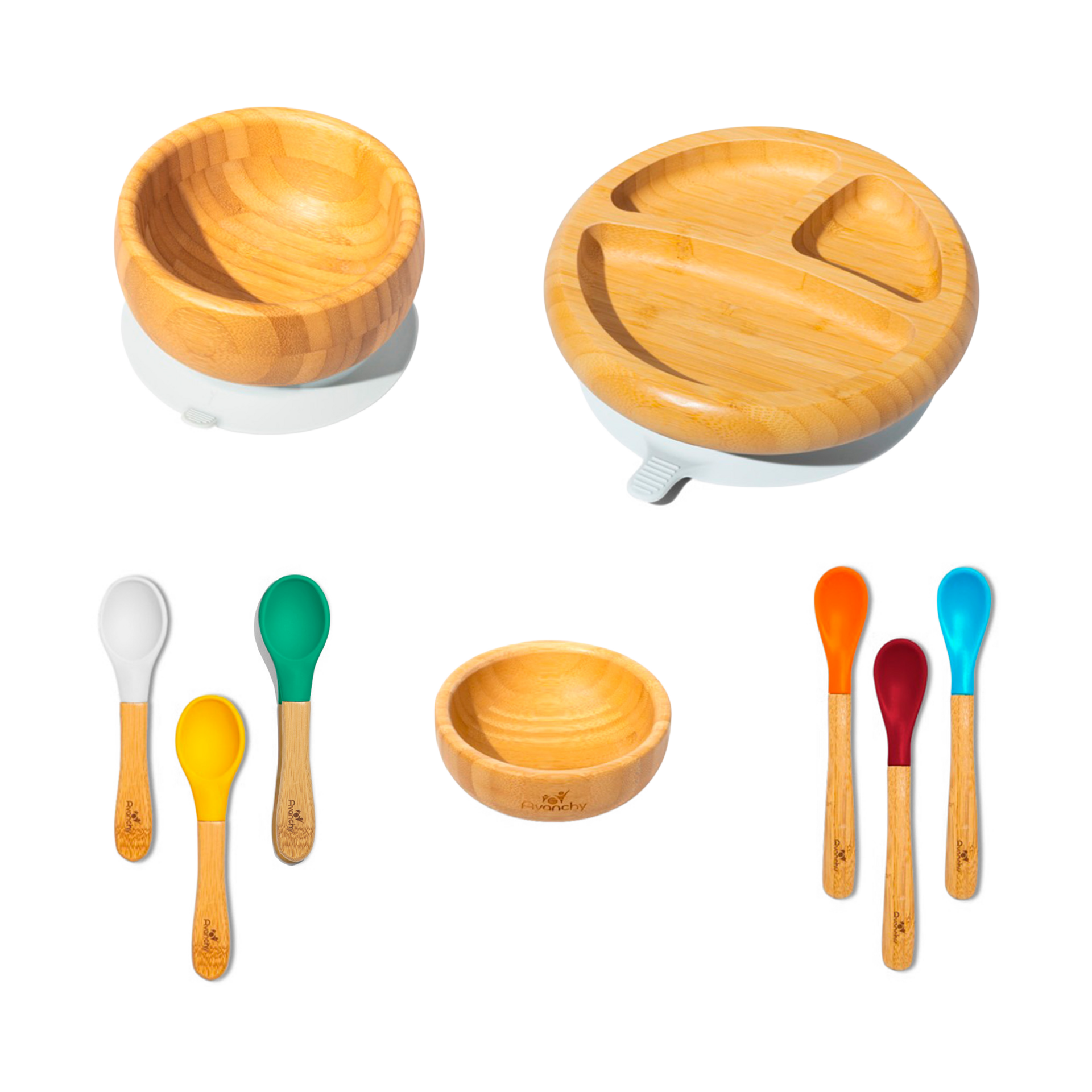 Avanchy Avanchy x Babylist Bamboo Complete Feeding Gift Set - Multi Color.