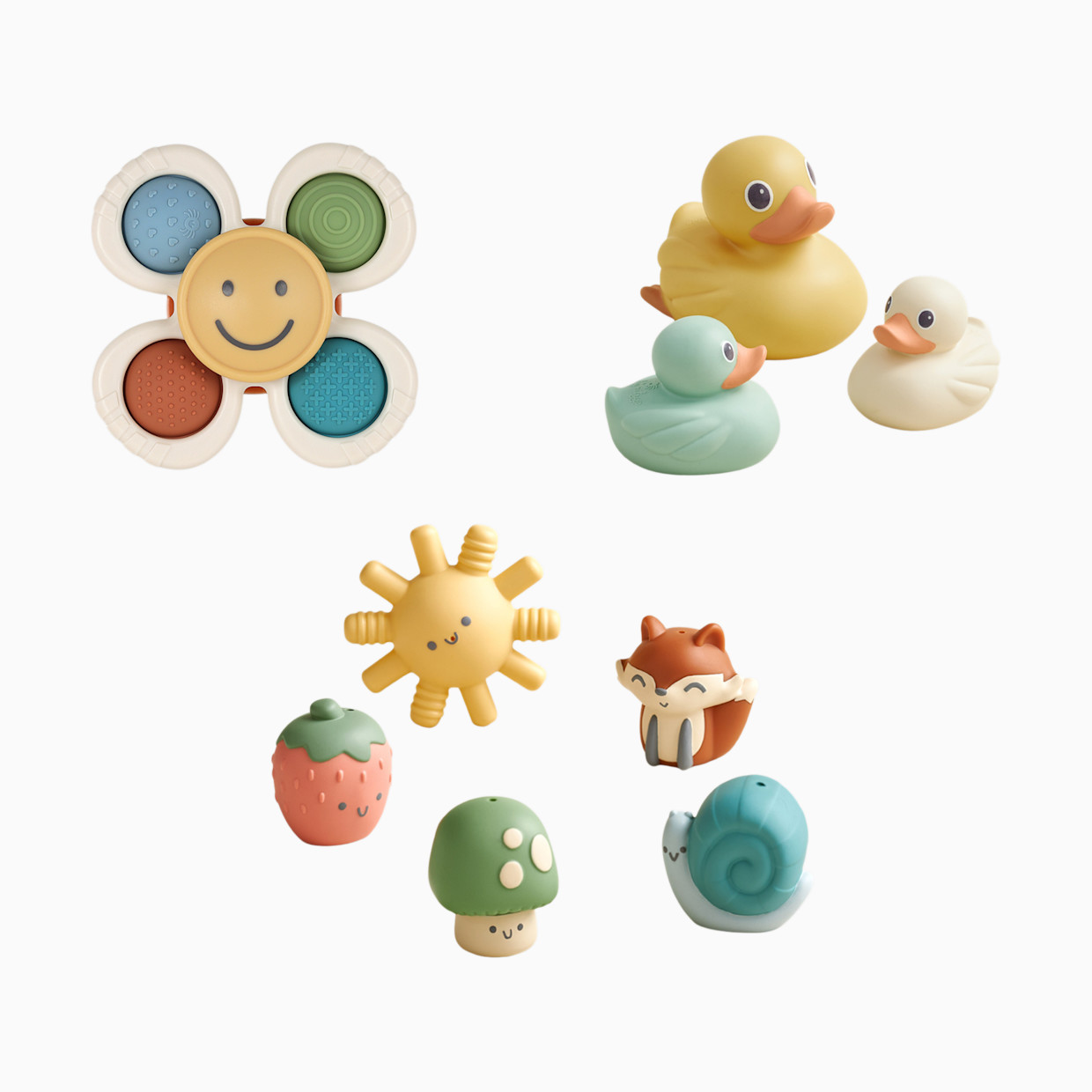 Itzy Ritzy Bathtime Bath Toys Kit - Neutral.