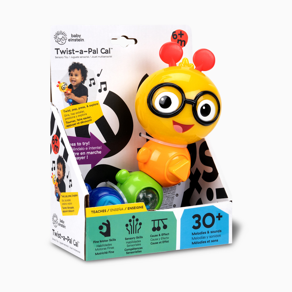 Baby Einstein Twist-a-Pal Cal Sensory Toy.