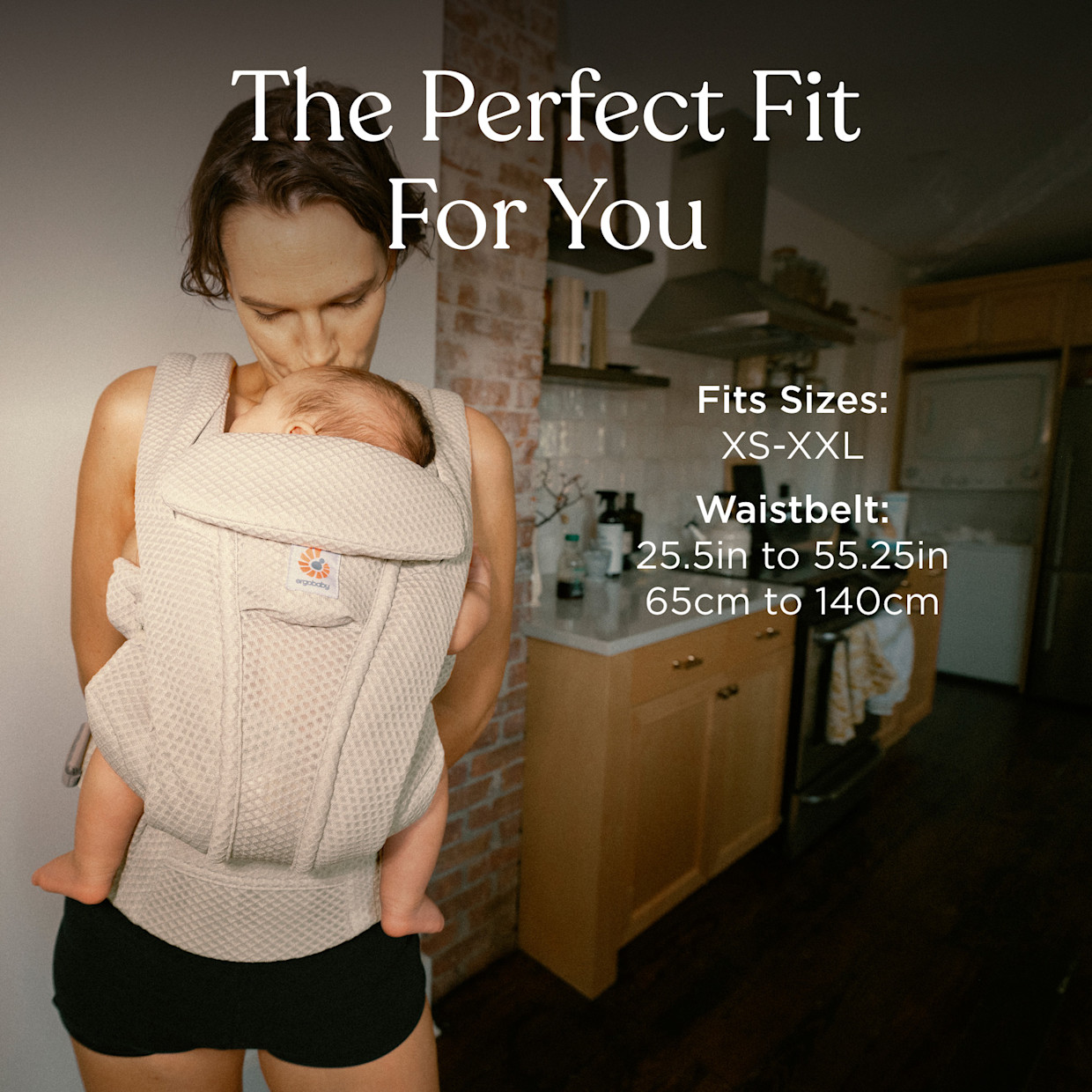 Ergobaby Omni Deluxe Carrier - Natural Beige Mesh.