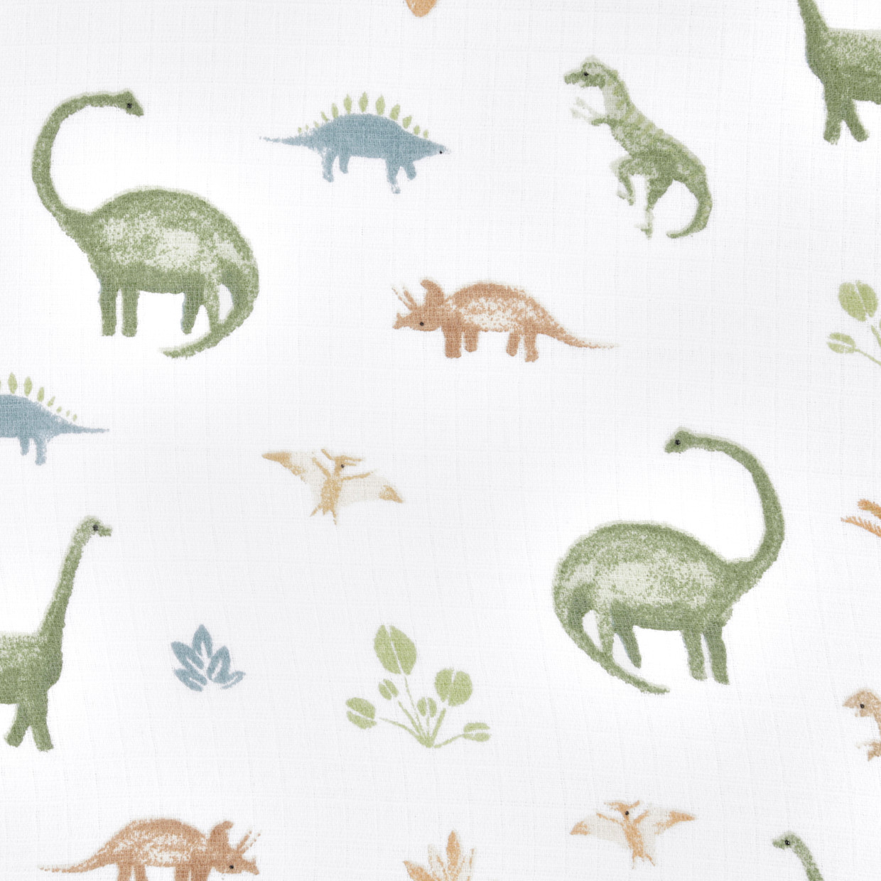 Aden + Anais Essentials Cotton Muslin Crib Sheet - Dino Jungle.