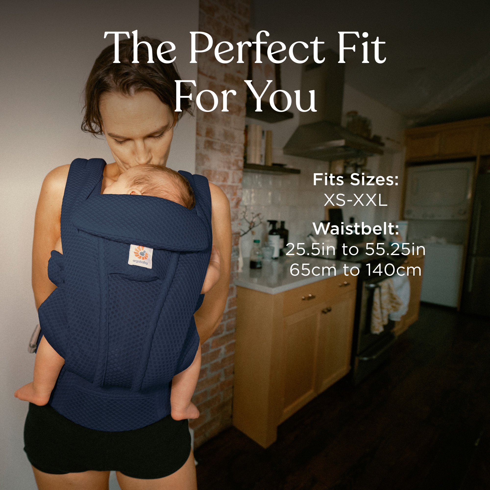 Ergobaby Omni Deluxe Carrier - Midnight Blue Mesh.