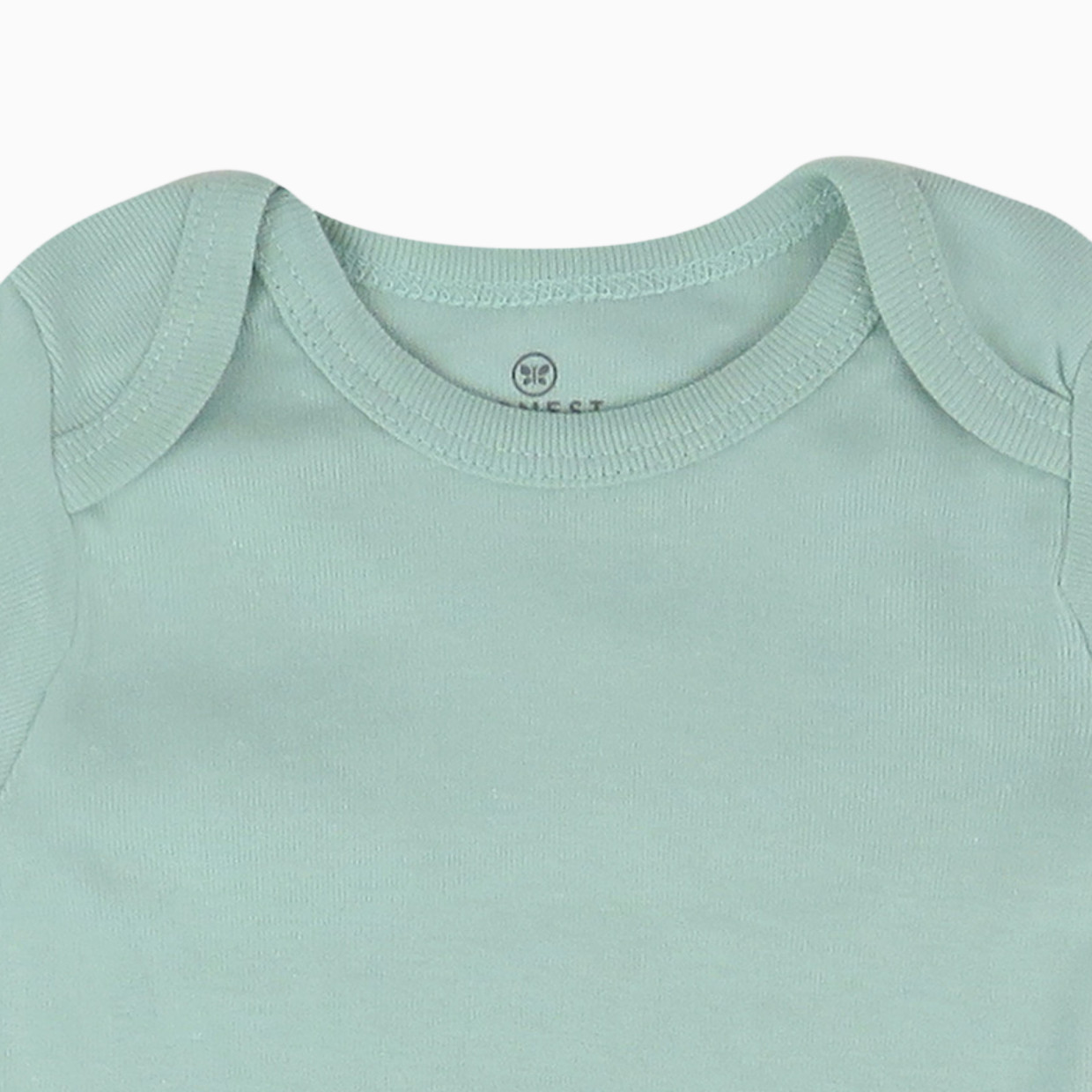 Honest Baby Clothing 5-Pack Organic Cotton Short Sleeve Bodysuits - Sage Ombre, 0-3 M, 5.