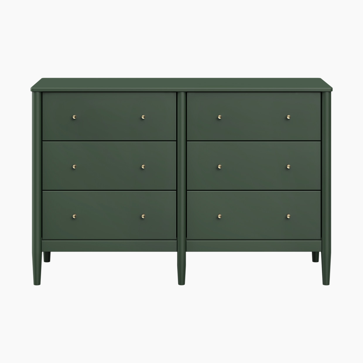 daVinci Frem 6-Drawer Dresser - Forest Green.
