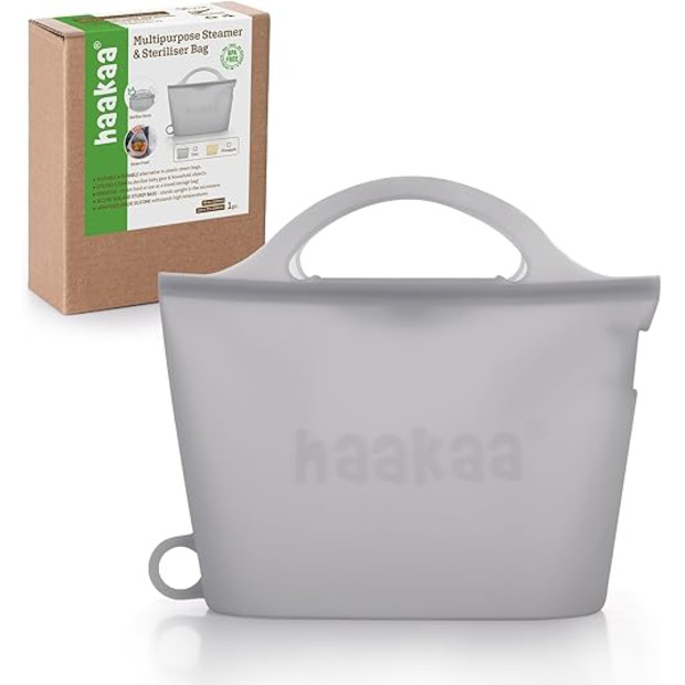 Haakaa On-The-Go Silicone Microwave Steam Sterilizer Bags.