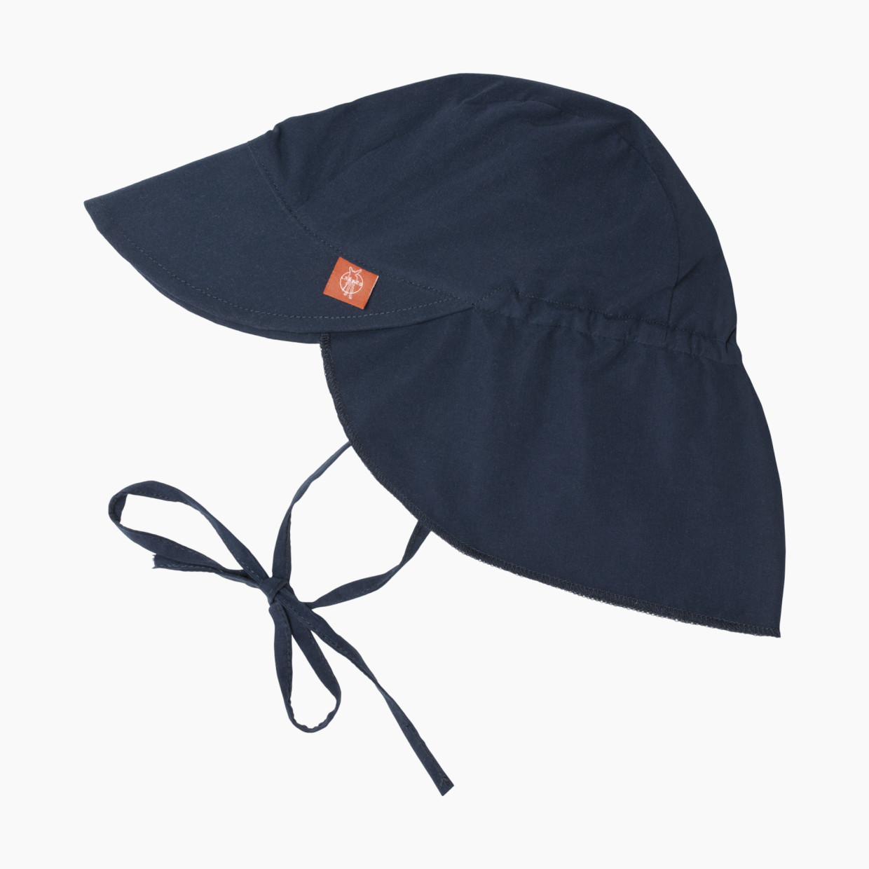 Lassig Sun Protection Flap Hat - Navy Blue, 6-18 Months.