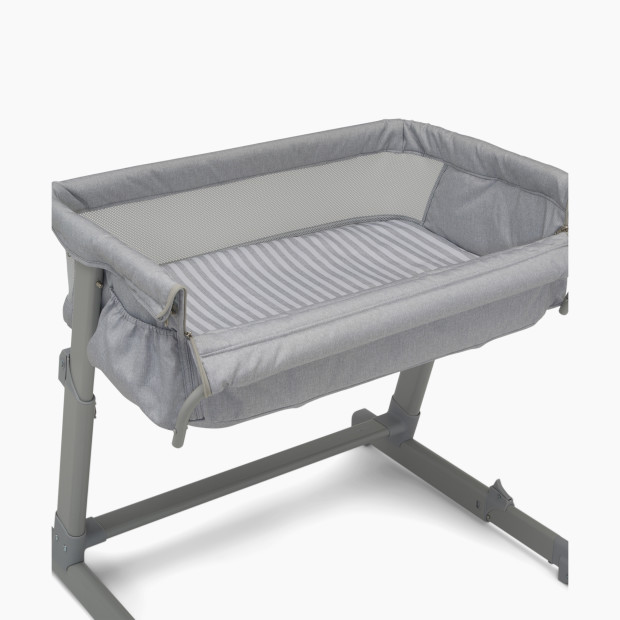 Delta Children babyGap Whisper Bedside Bassinet Sleeper - Grey Stripes.