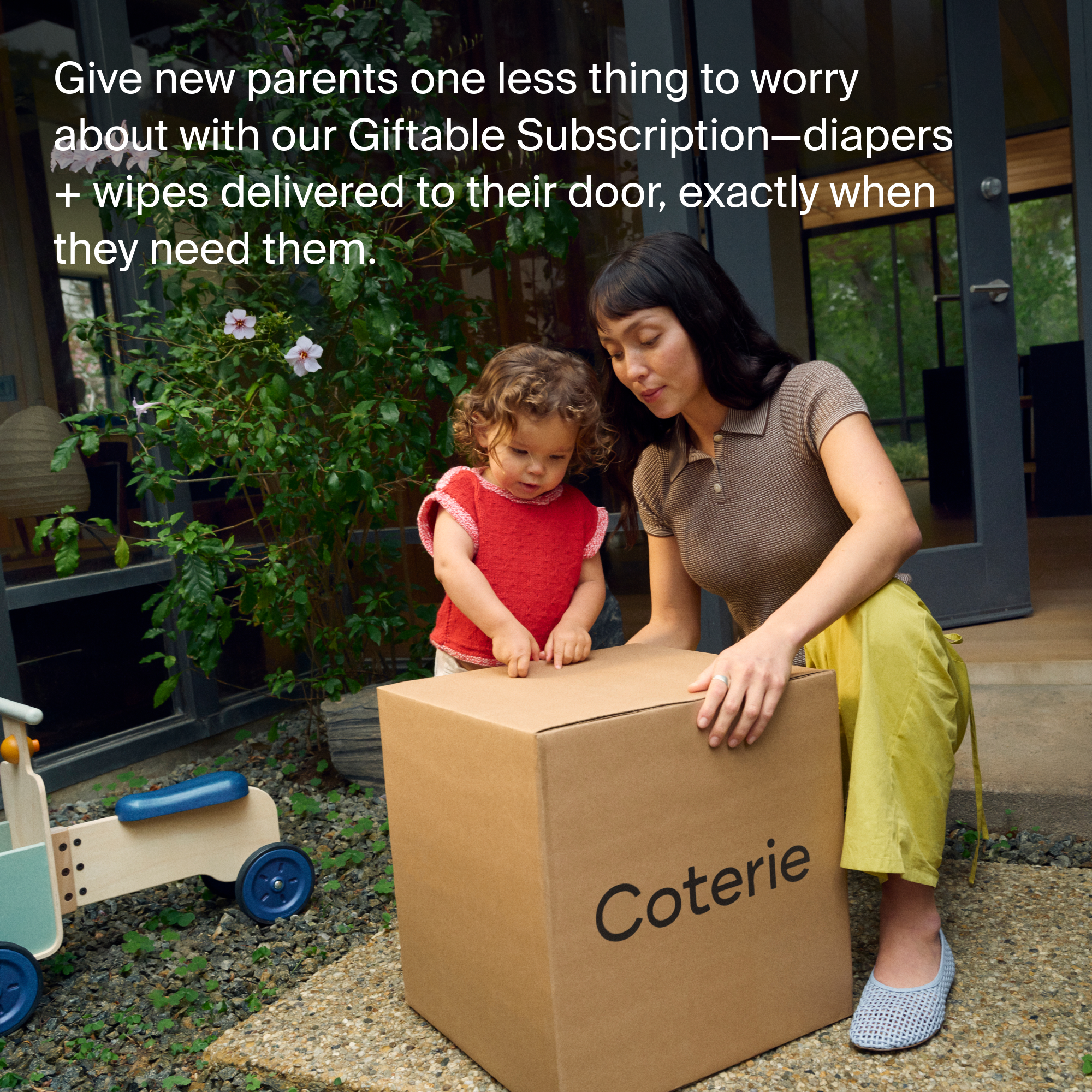 Coterie Diapers & Wipes Gift Subscription - 3 Months.
