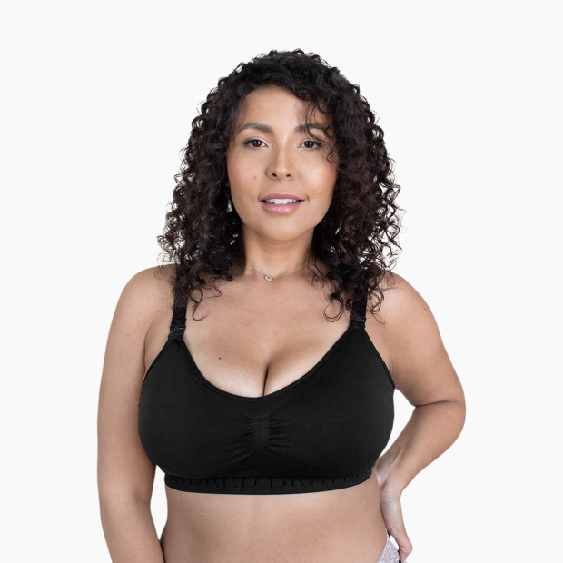 Kindred Bravely Simply Sublime Seamless Nursing Bra For Breastfeeding - Black, Xxx-Large-Busty.