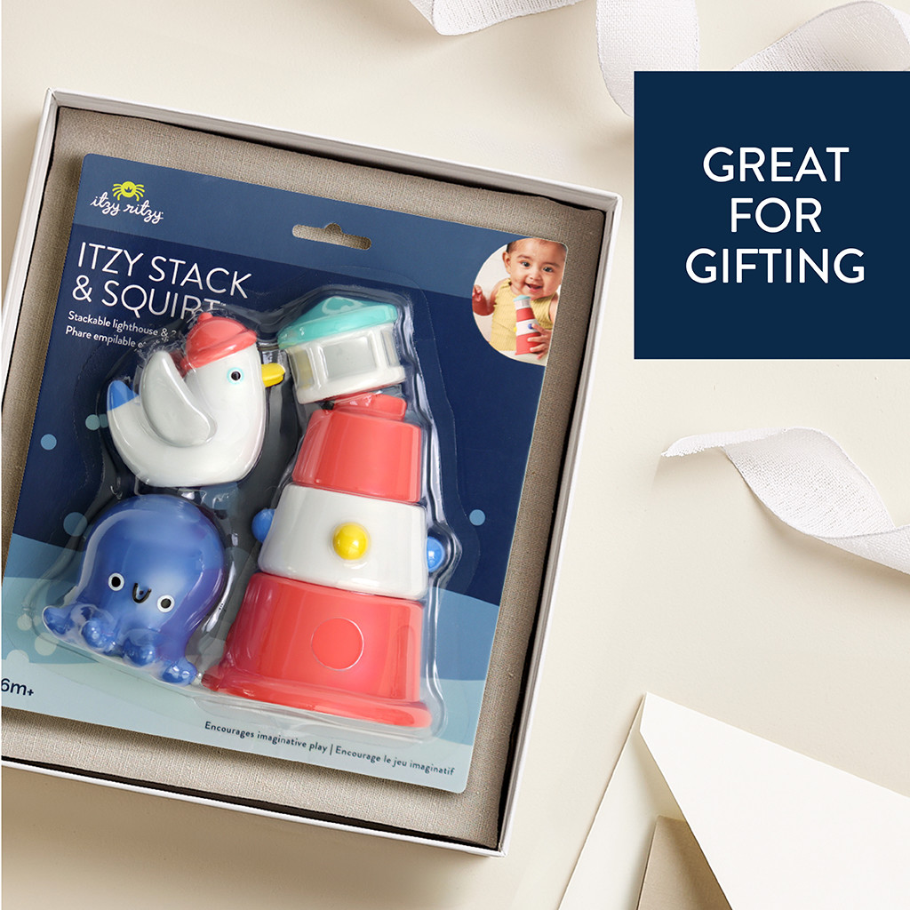 Itzy Ritzy Stack and Squirt Bath Toy.