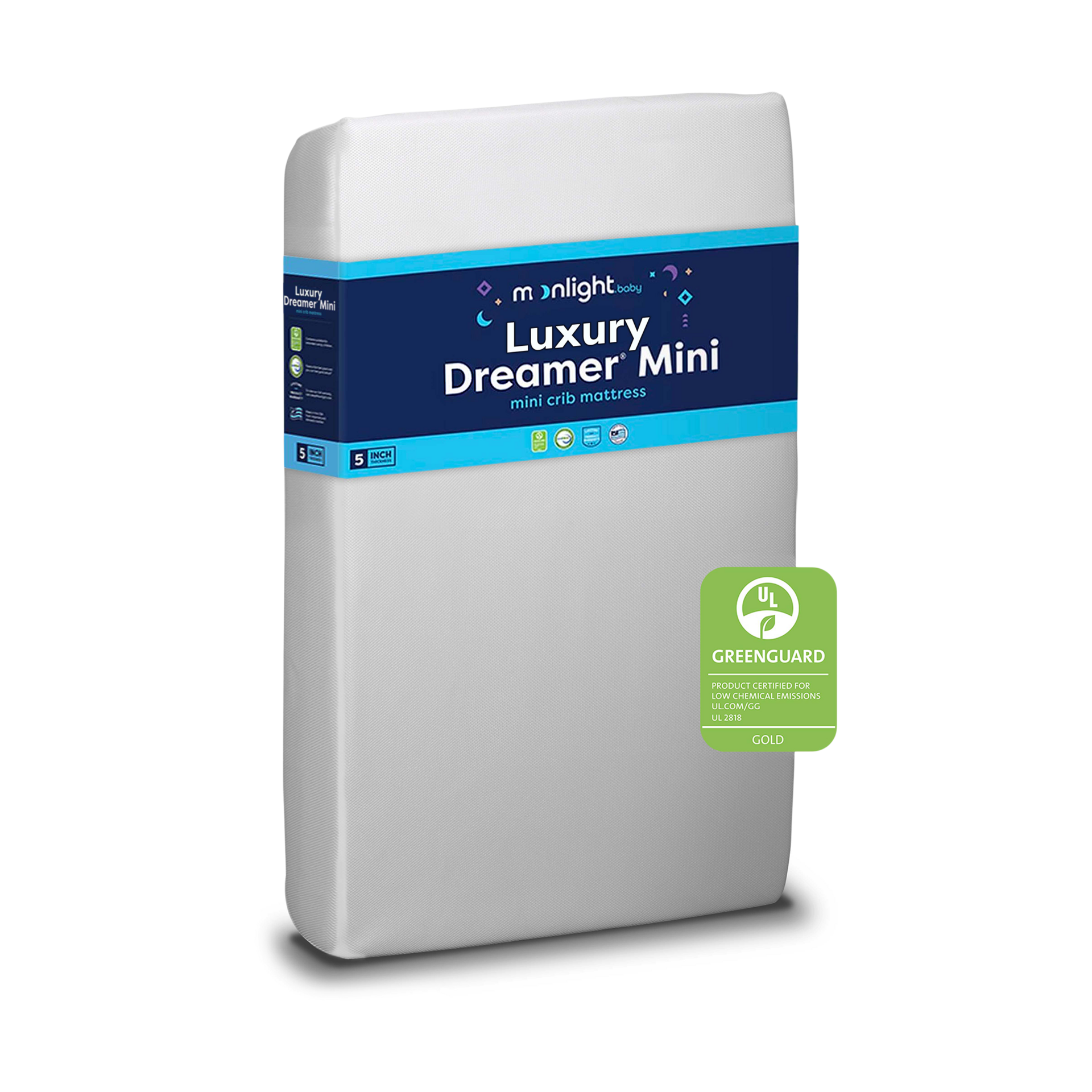 Moonlight Slumber Mini Crib Size Luxury Dreamer Mattress.