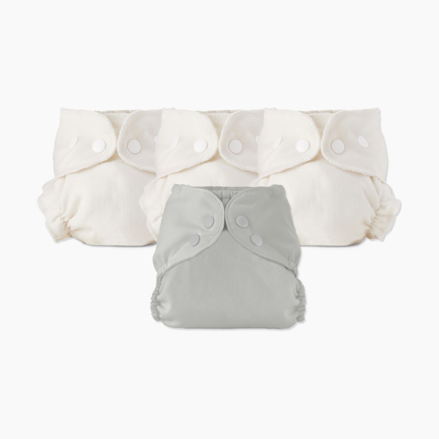 Esembly Blowout Proof Cloth Diaper Bundle - Dove, Size 1 (7-17lbs).