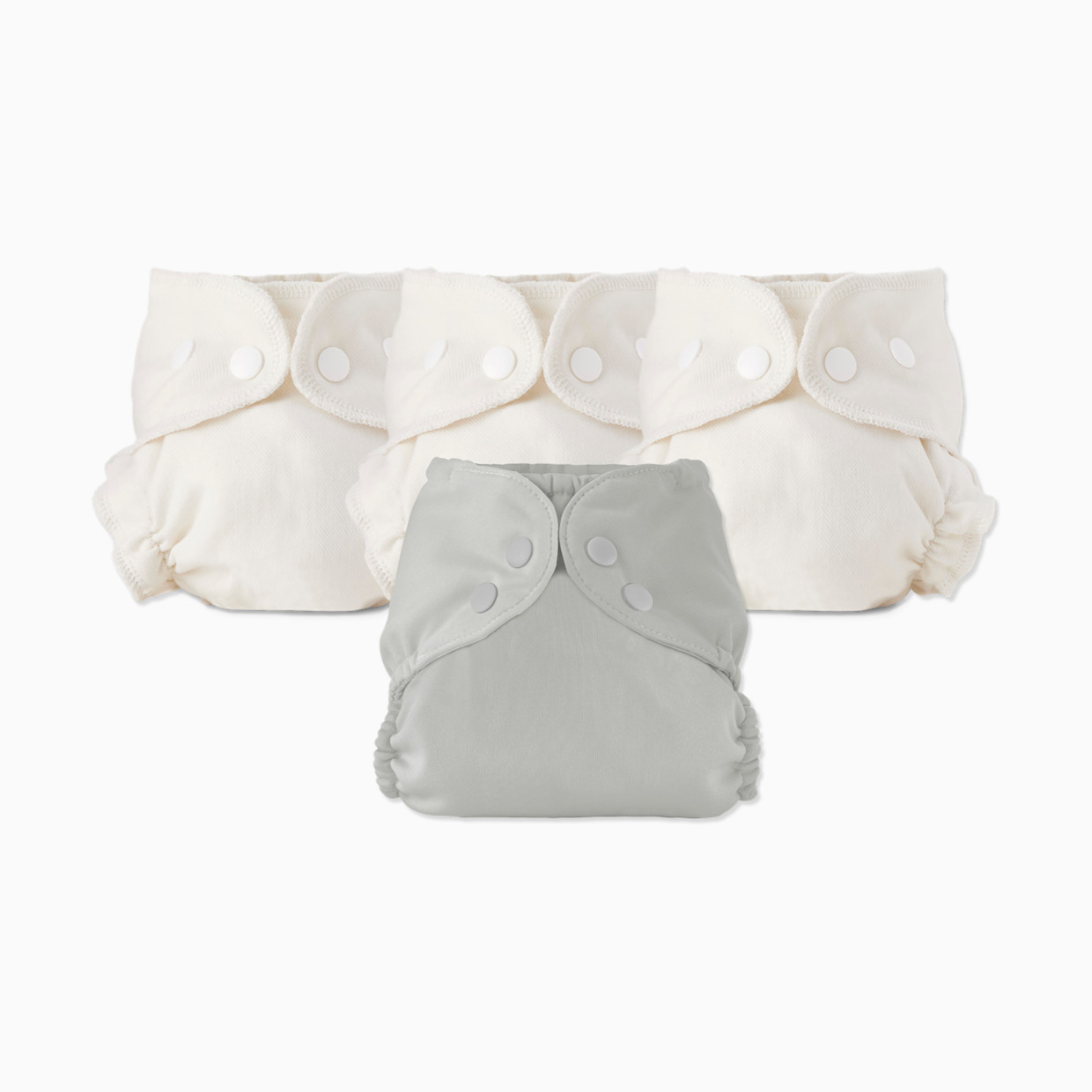 Esembly Blowout Proof Cloth Diaper Bundle - Dove, Size 2 (18-35lbs).