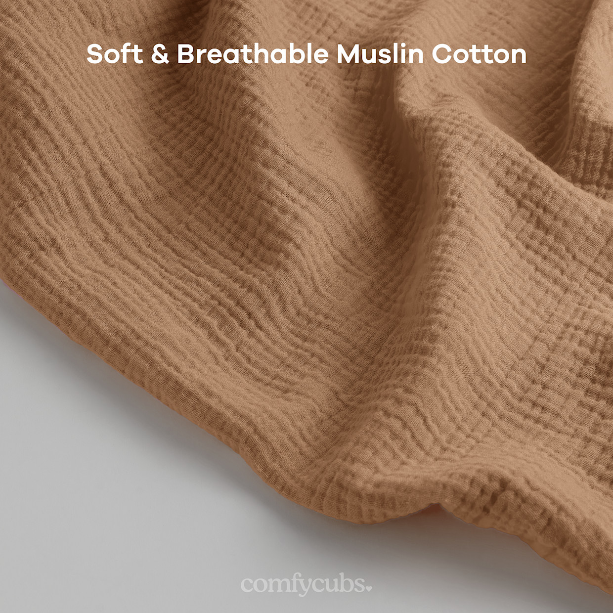 Comfy Cubs Muslin Nursing Cover with Adjustable Neck Strap - Cedar, 1.