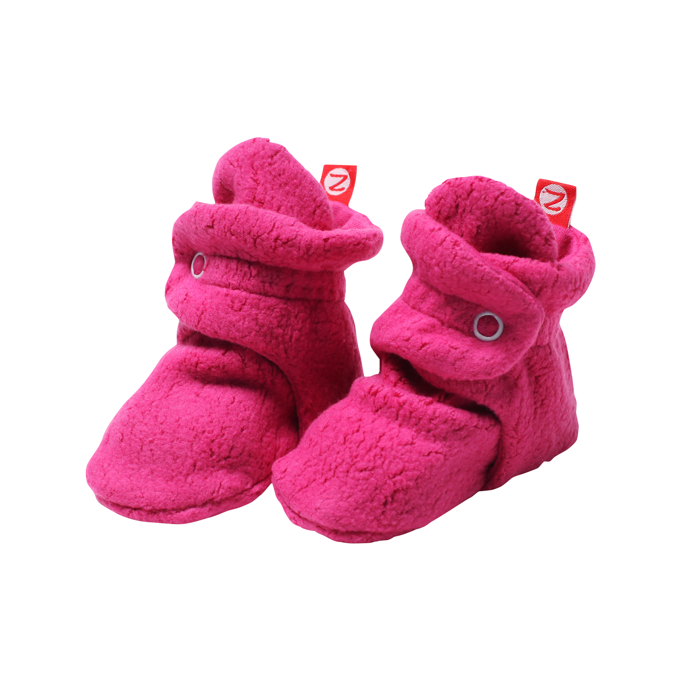 Zutano Cozie Fleece Bootie - Fuchsia, 6 M.