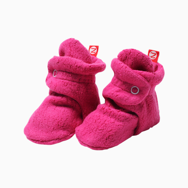Zutano Cozie Fleece Bootie - Fuchsia, 6 M.