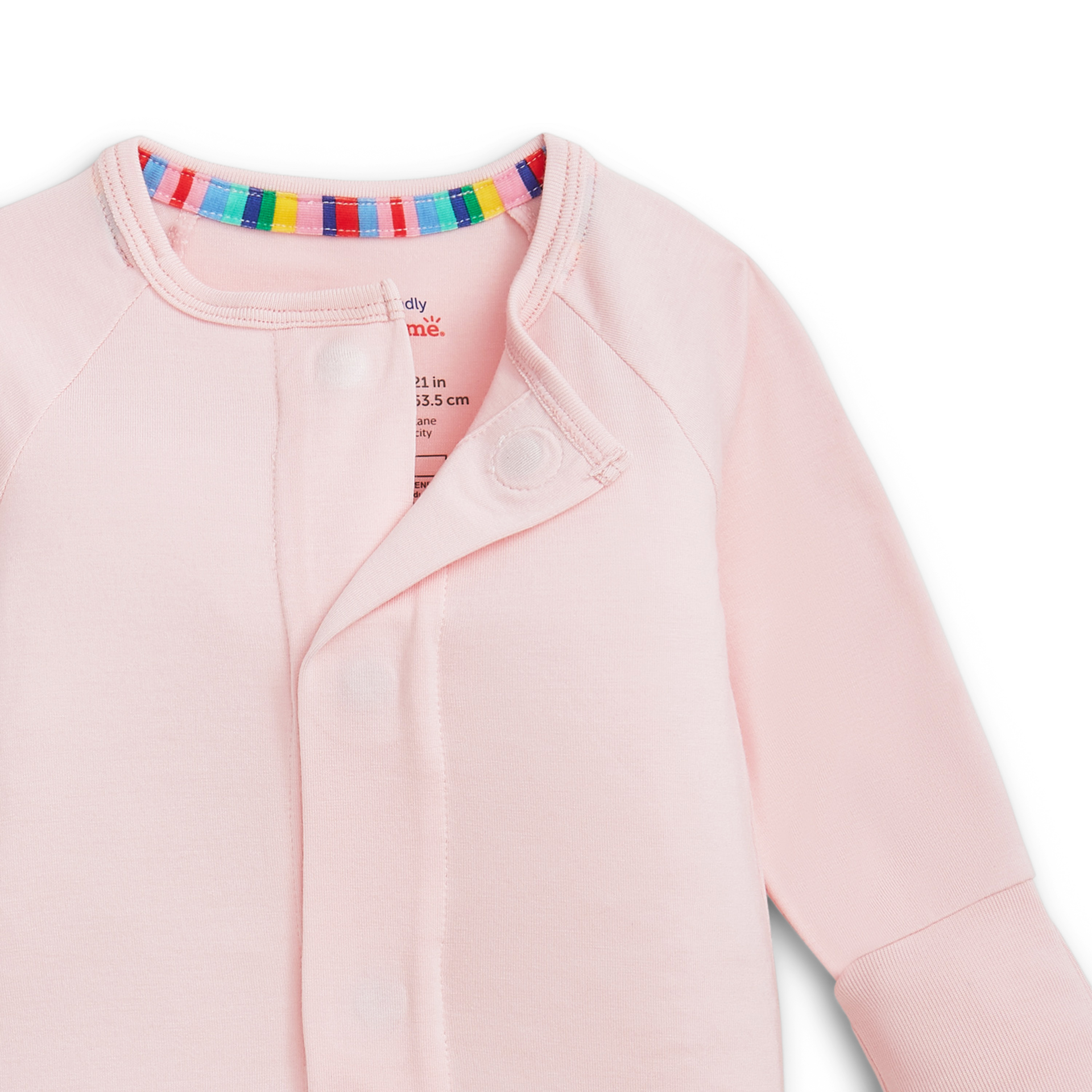 Magnetic Me Modal Magnetic Convertible Coverall - Pink Dogwood, Newborn.