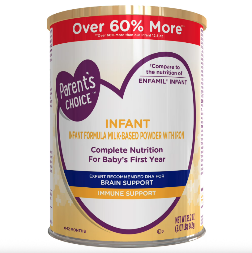 Parent's Choice  Infant Formula Milk-Based Powder with Iron - 33.2 oz.