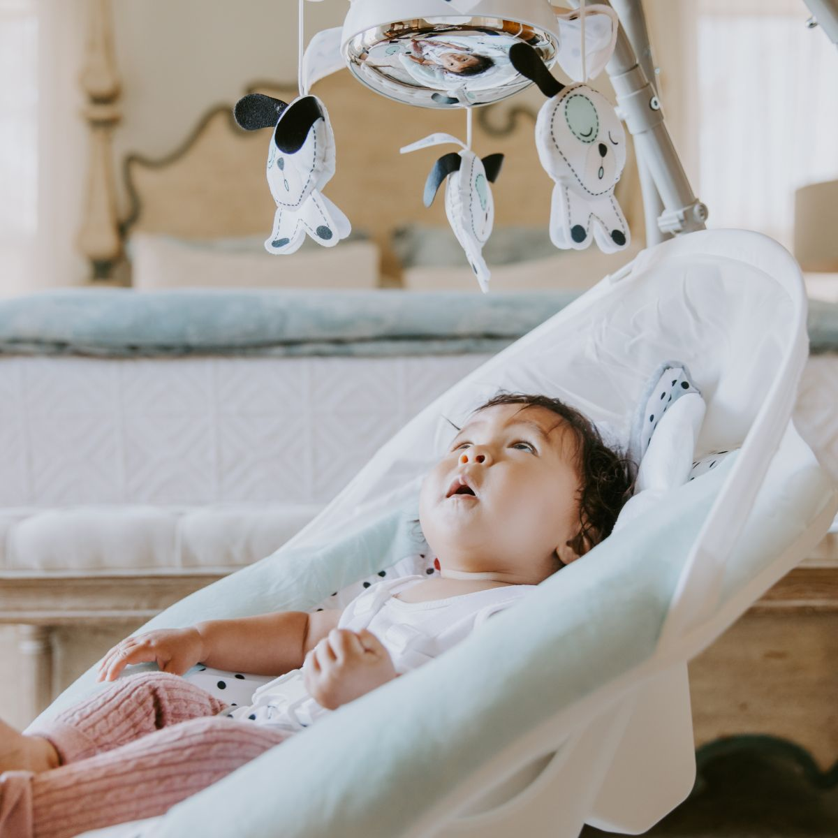 peek a boo fox cradle n swing