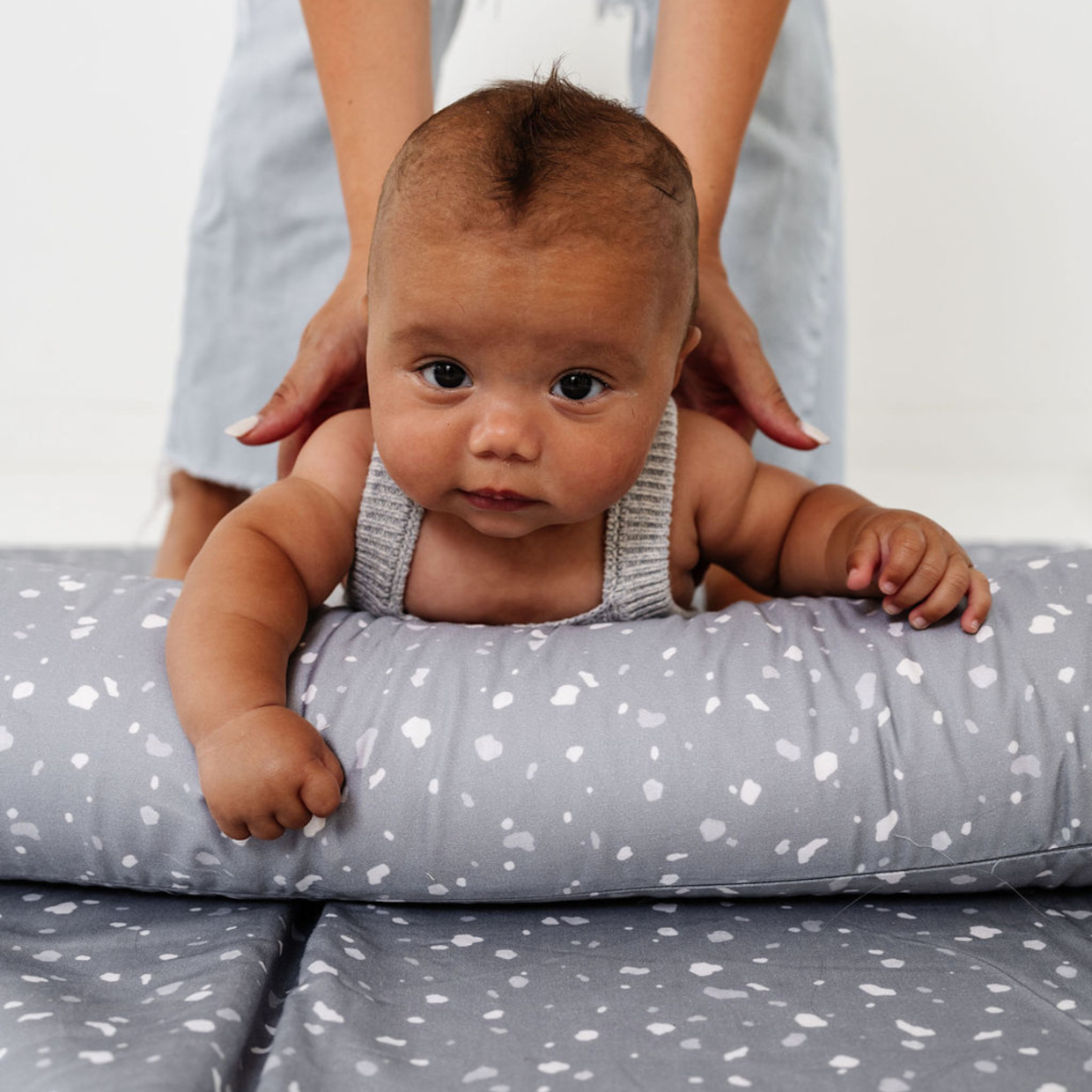 Toki Kids Tummy Time Pillow - Terrazzo Slate.