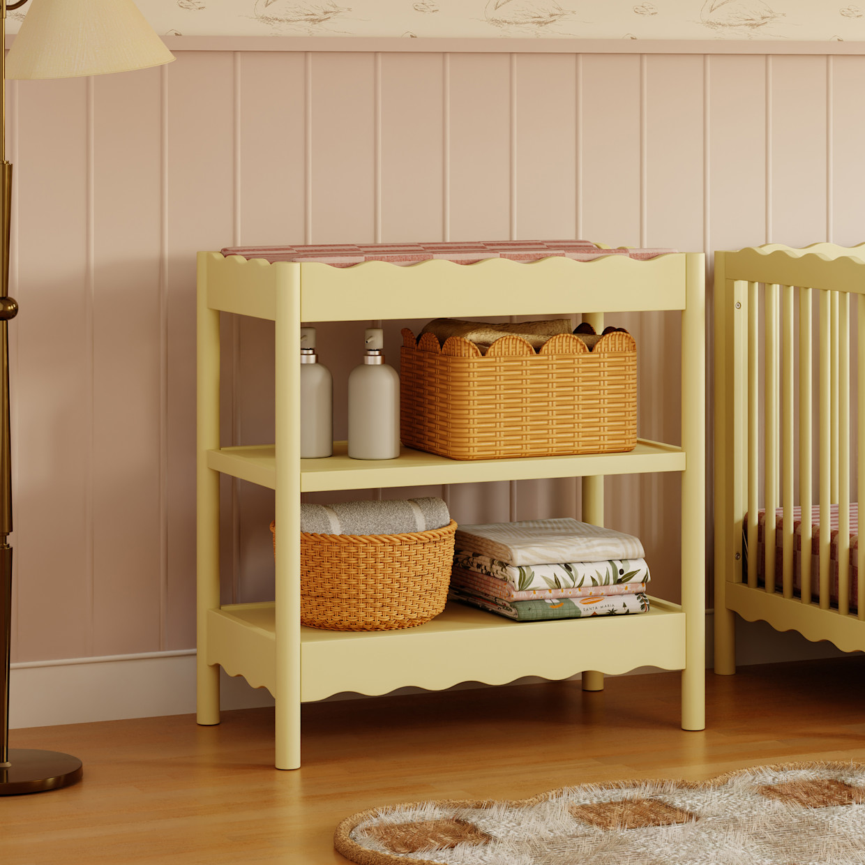 babyletto Swell Changing Table - Pale Yellow.