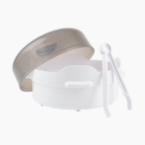 Dr. Brown's Microwave Steam Sterilizer for Baby Bottles, Nipples, Bottle Parts, Pacifiers, Teethers and Breast Pump Parts