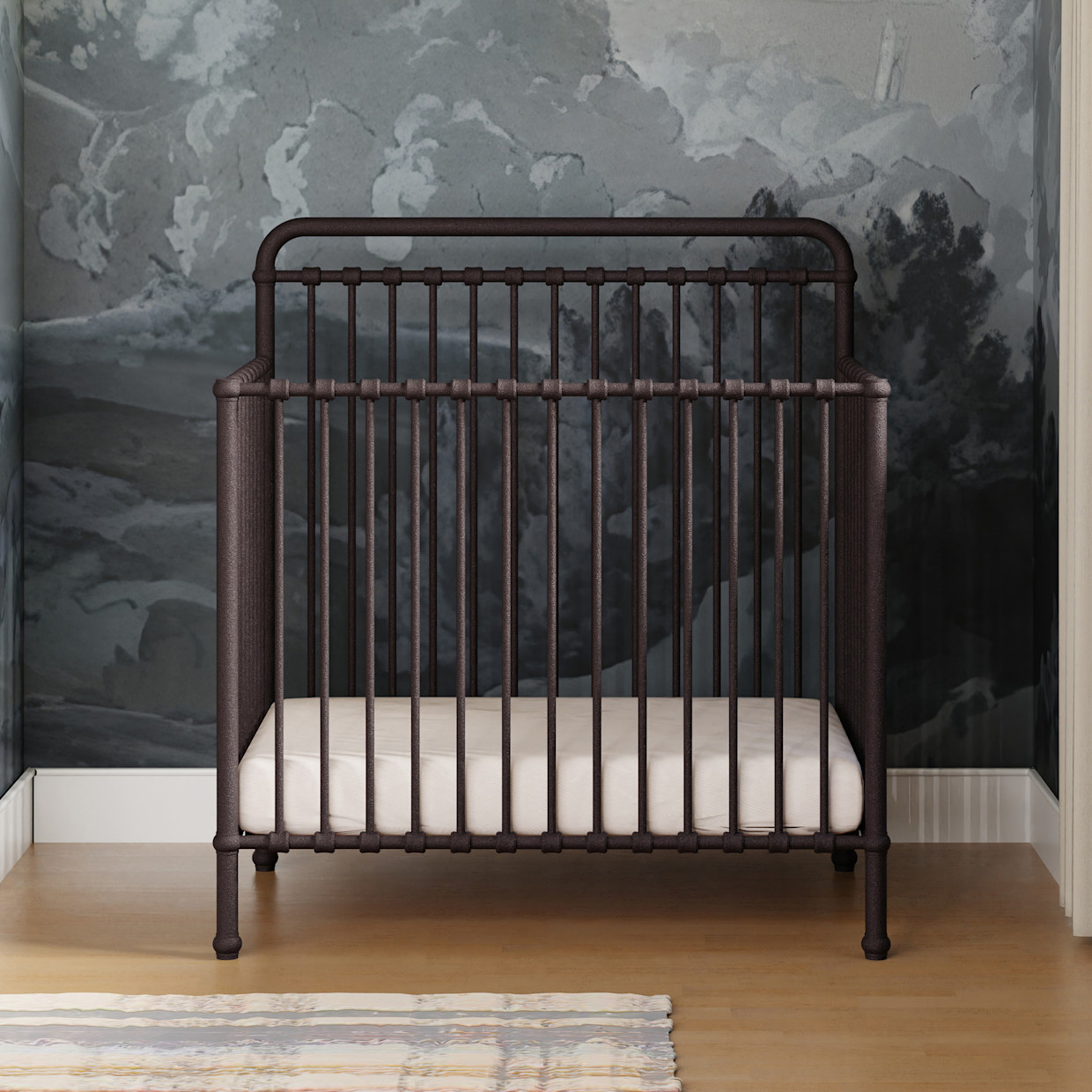 Namesake Winston 4-in-1 Convertible Mini Crib - Vintage Iron.