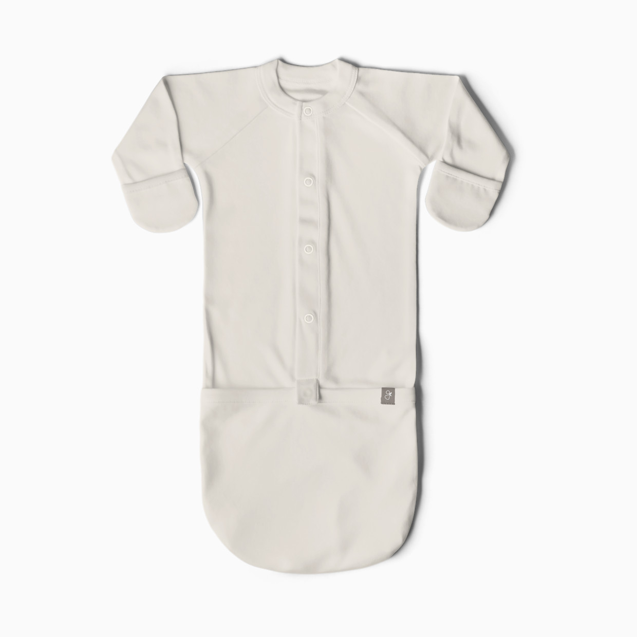 Goumi Kids 24hr Convertible Sleeper Baby Gown - Cloud, 3-6 M.