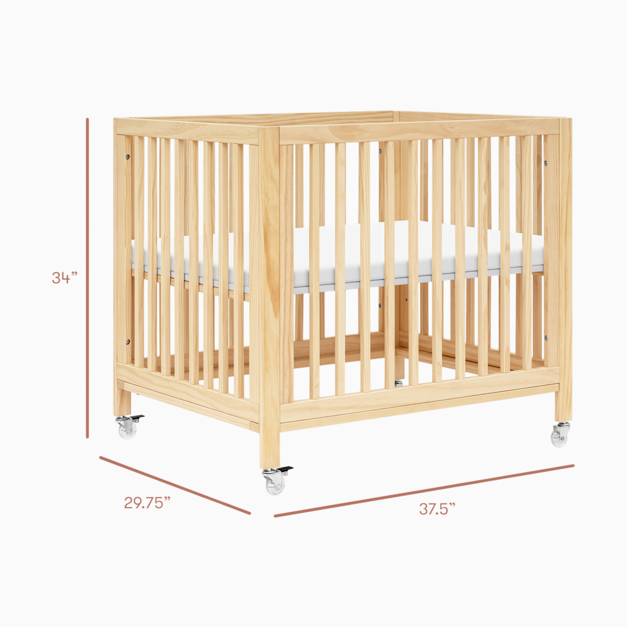 babyletto Rolli All-Stages Midi Crib Conversion Kit - Blonde.