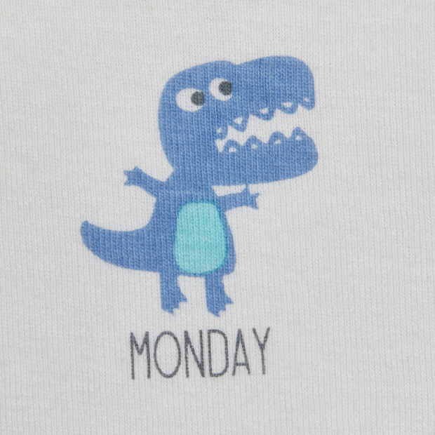 Small Story Organic Cotton Days Of The Week Bodysuit (7 Pack).