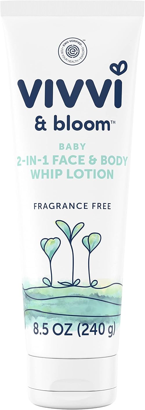 VIVVI & BLOOM 2-in-1 Baby Lotion, Face and Body, for Delicate & Sensitive Baby Skin.