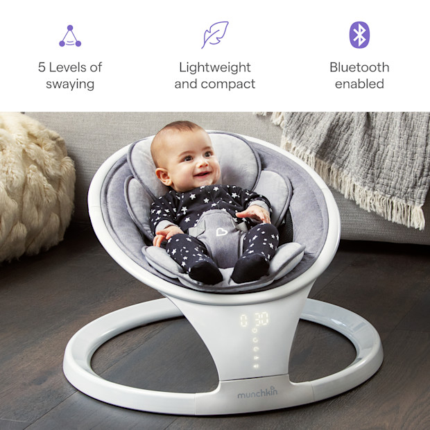 Munchkin Bluetooth Enabled Baby Swing.