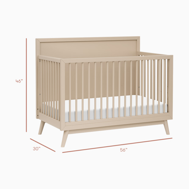 babyletto Palma 4-in-1 Convertible Crib with Toddler Bed Conversion Kit.