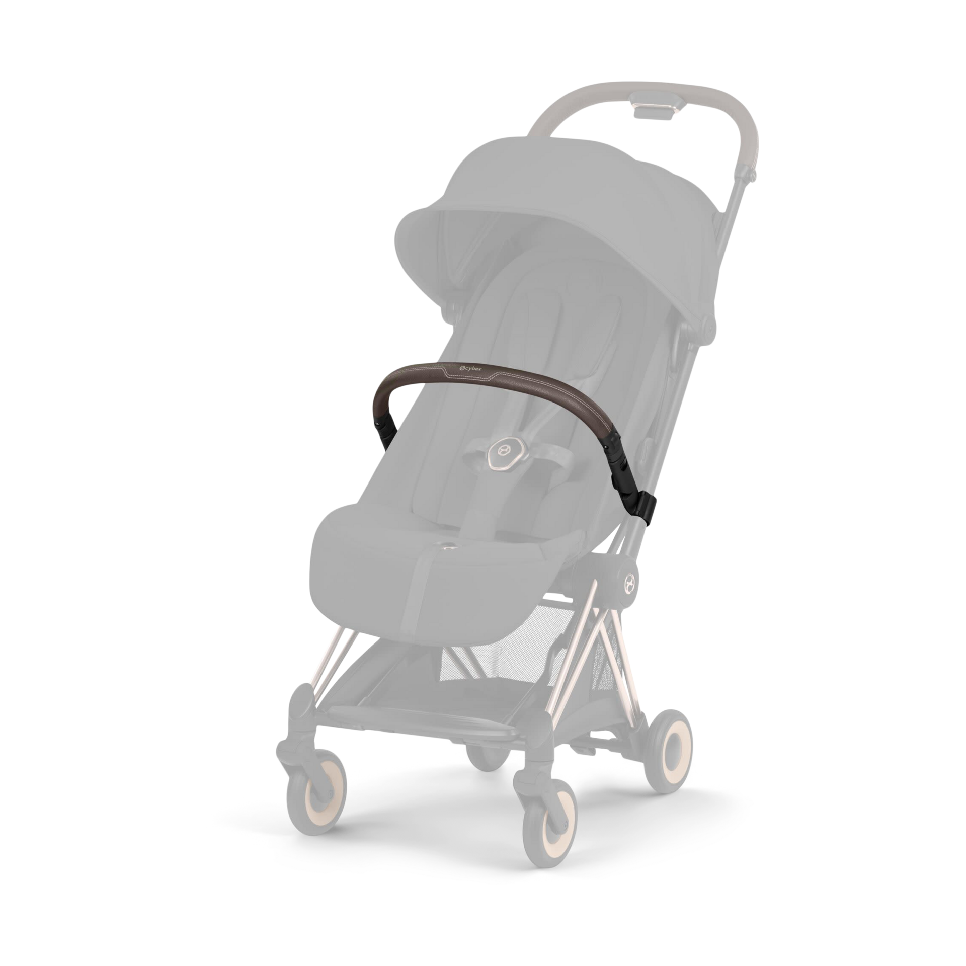 Cybex COYA Stroller Bumper Bar - Dark Brown.